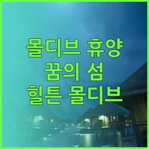 힐튼 몰디브 아밍기리 리조트 꿈꿔왔던 몰디브 여행 이곳에서 이루어지다..