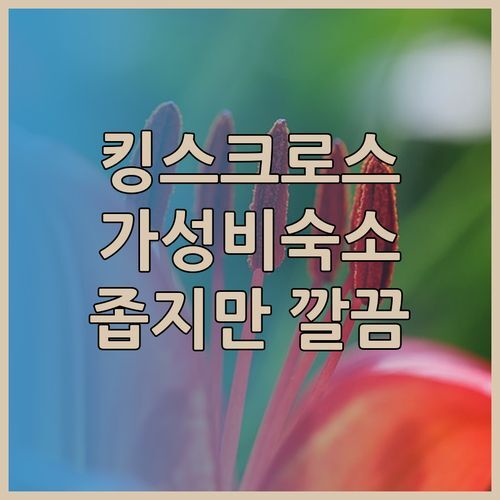 킹스크로스 초역세권! 포인트 에이 호텔 런던, 좁지만 깔끔한 가성비 숙소일까?