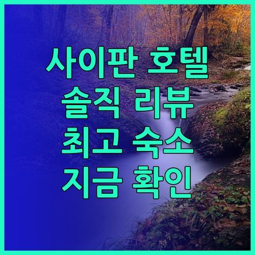 사이판 호텔 고민은 이제 그만 Sclerohope의 솔직 리뷰와 함께 최고의 숙소를 찾아보세요!