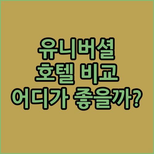 🎬 유니버셜 스튜디오 근처 호텔 어디가 좋을까? 쉐라톤 유니버셜 vs 라마다 플라자 전격 비교!