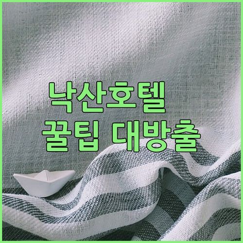 낙산 비치 호텔🏨 숨겨진 꿀팁 대방출! (feat. 일출 명당 & 주변 맛집 정보)