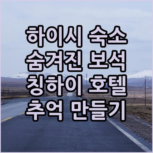 하이시 숨겨진 보석 같은 숙소! 비엔나 호텔 칭하이 곤무드 황허 중로에서 잊지 못할 추억 만들기