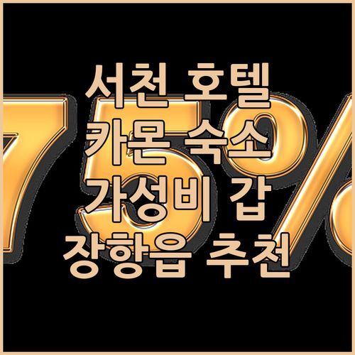 서천 호텔 카몬 완전 깨끗! 가성비 숙소? 장항읍 여행객 필독!
