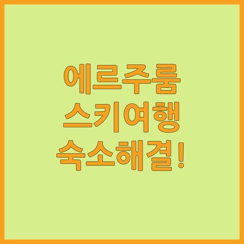 에르주룸 스키 여행, 숙소 고민 끝! 데데만 스키 로지에서 잊지 못할 추억을!