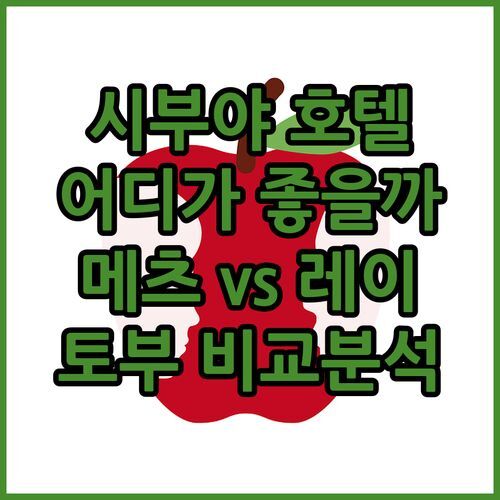 시부야 호텔 고민 끝! 🏨 JR 이스트 호텔 메츠 vs 도큐 레이 vs 토부 완벽 비교 분석