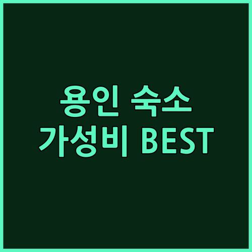 용인 가성비 숙소 추천 BEST 3 아스트로호텔 vs 메리엘 vs 호텔 숲
