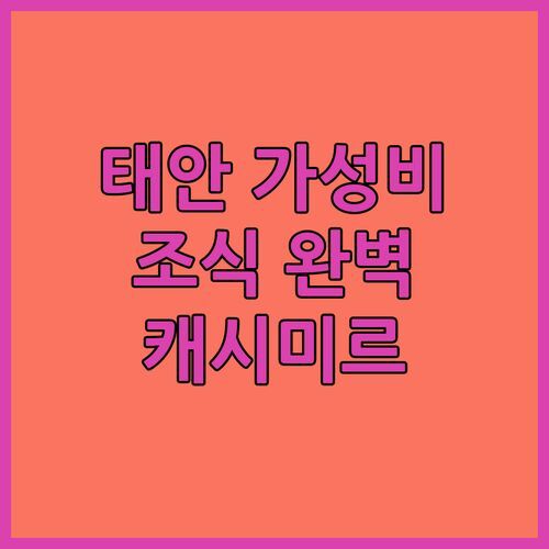 태안 가성비 호텔 어디? 조식까지 완벽한 태안 캐시미르 호텔 솔직 후기