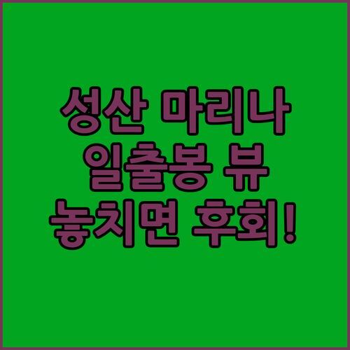 성산 마리나 호텔 완전정복! 제주 성산일출봉 뷰 맛집, 놓치면 후회!