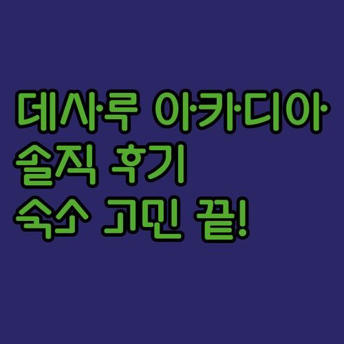데사루 아카디아 빌라 실제 후기 궁금했지? 숙소 고르기 힘든 당신을 위한 완벽 분석!