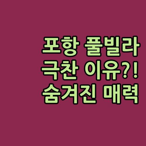 포항 꾸스풀빌라, 실제 투숙객이 극찬한 이유는?! 숨겨진 매력 파헤치기!