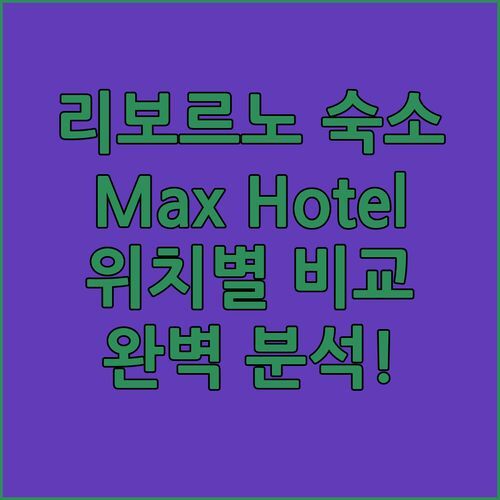 리보르노 호텔 완전 정복! Max Hotel부터 Locanda il Deserto, Hotel Stazione까지 숙소별 완벽 비교!