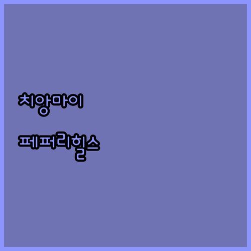 치앙마이 여행객 강추 페퍼리 힐스 호텔 숙박 고민? 장단점 솔직 비교!