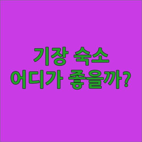 부산 기장 가성비 숙소 끝판왕! ✨ 동부산 온천 호텔 & 채움펜션, 당신의 선택은?
