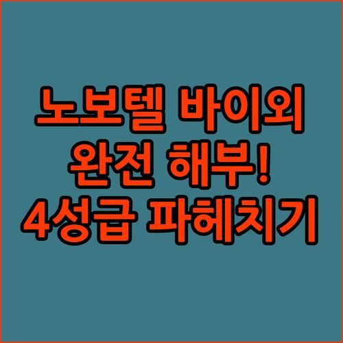 노보텔 바이외 완전 해부! 수영장, 조식, 룸서비스까지! 4성급 호텔의 모든 것! ✨