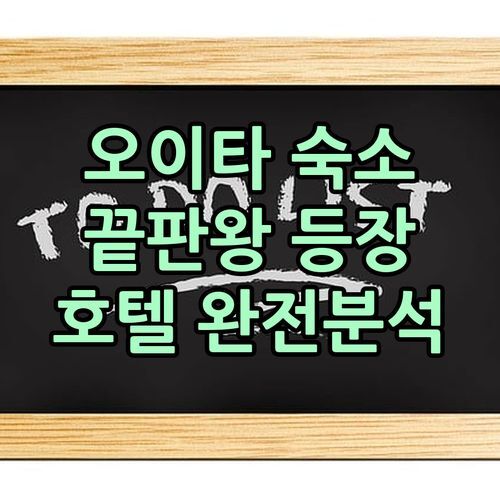 오이타 숙소 끝판왕! 도미인, 큐슈 호텔 블로섬, 포르자 호텔 완전 분석