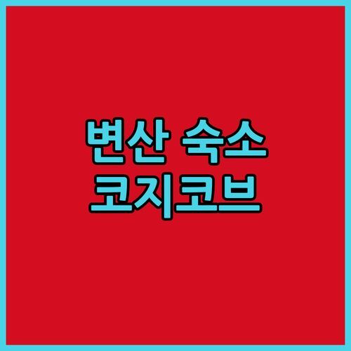 부안 변산해수욕장 숙소는 여기! 코지코브 호텔에서 인생샷 무한대로!