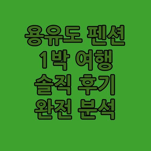 용유도 하늘펜션 완전분석! 1박 펜션여행 솔직후기 대방출!