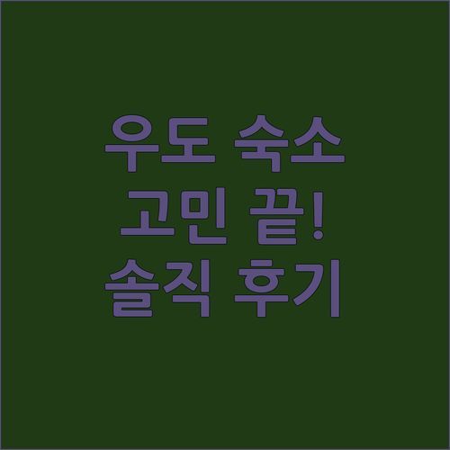 제주 우도 숙소 고민 끝! 하얀성 펜션, 우도아라펜션, U-do 소랑 솔직 후기 & 예약 꿀팁 대방출!