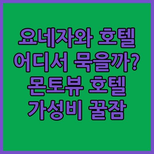 요네자와 호텔 어디서 묵을까? 가성비 갑 호텔 몬토뷰에서 꿀잠!