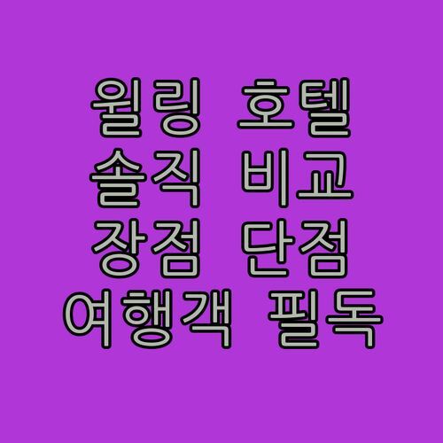 윌링 호텔, 민스크 여행객에게 정말 괜찮을까? 장단점 비교 분석!