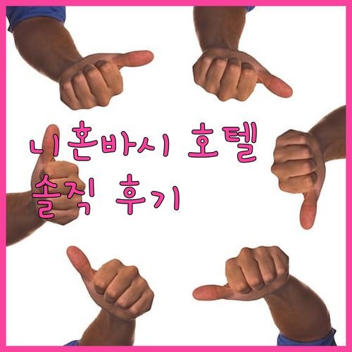 니혼바시 호텔 고민 끝! N+호텔 실제 투숙객 생생 후기 공개