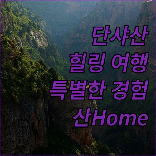 Home of mountains에서 즐기는 단샤산 힐링 여행! 특별한 경험일까?